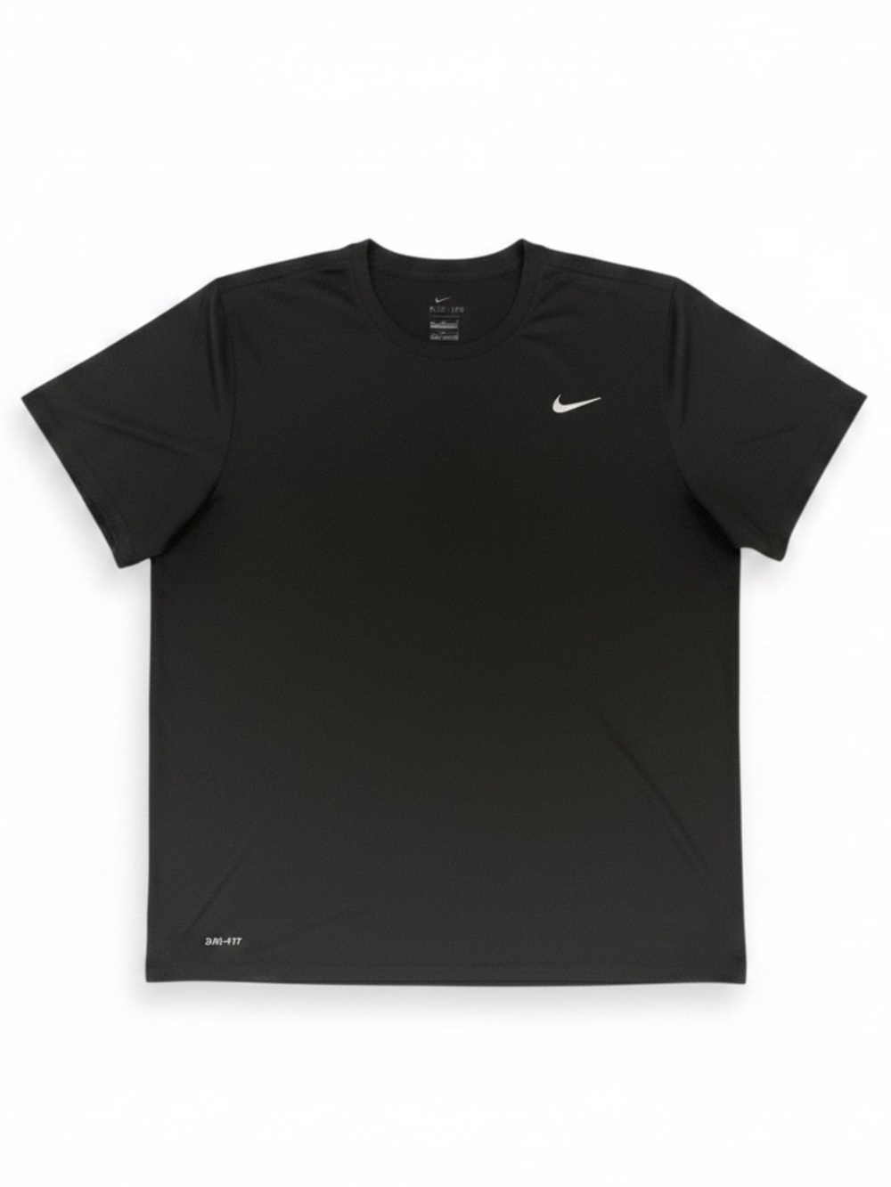 NIKE Black Short-Sleeve Dri-Fit Tee with White Nike Logo Men’s XXL